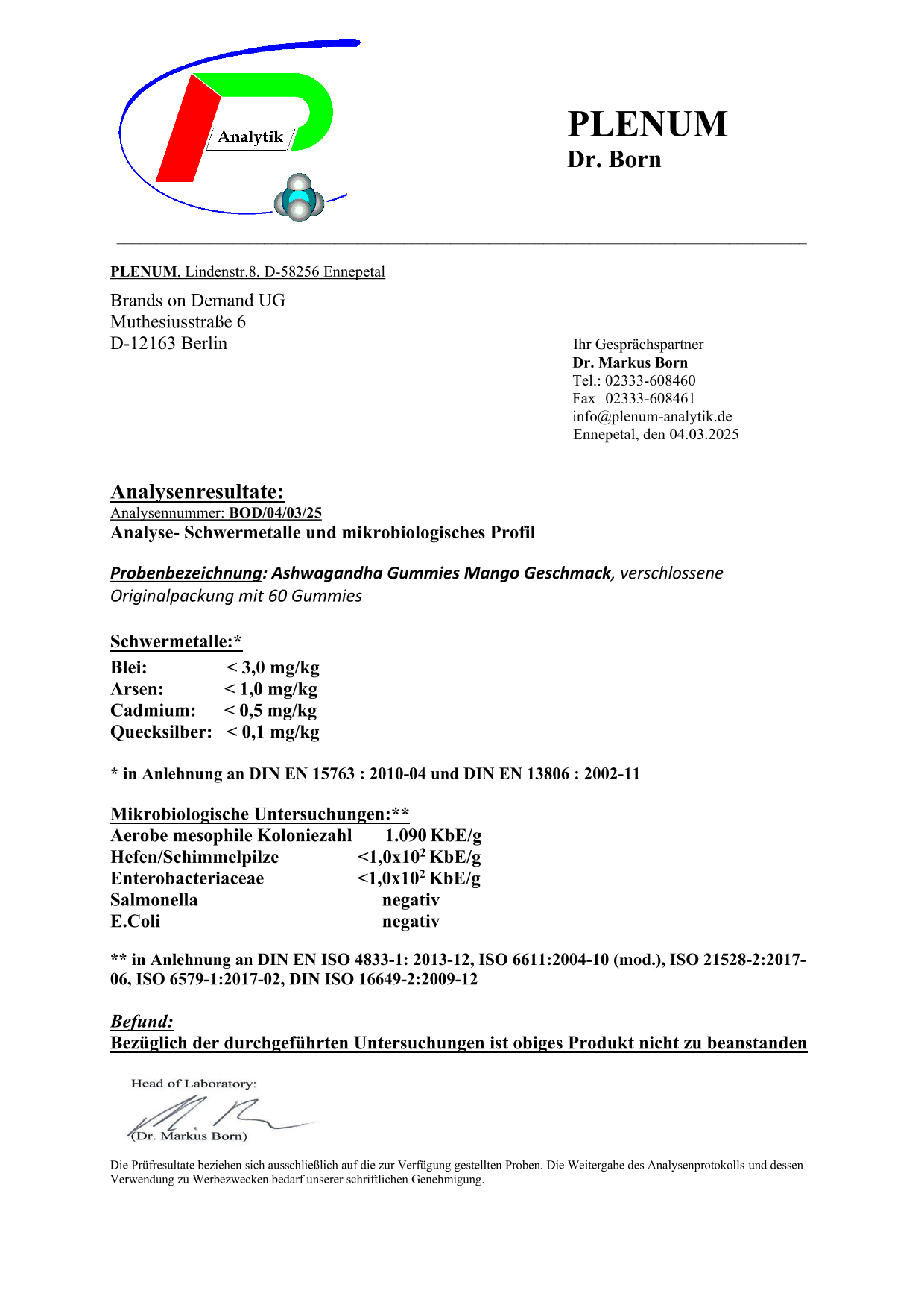 Premium Ashwagandha Gummies 300 + Vitamin B6,- 60 Stk