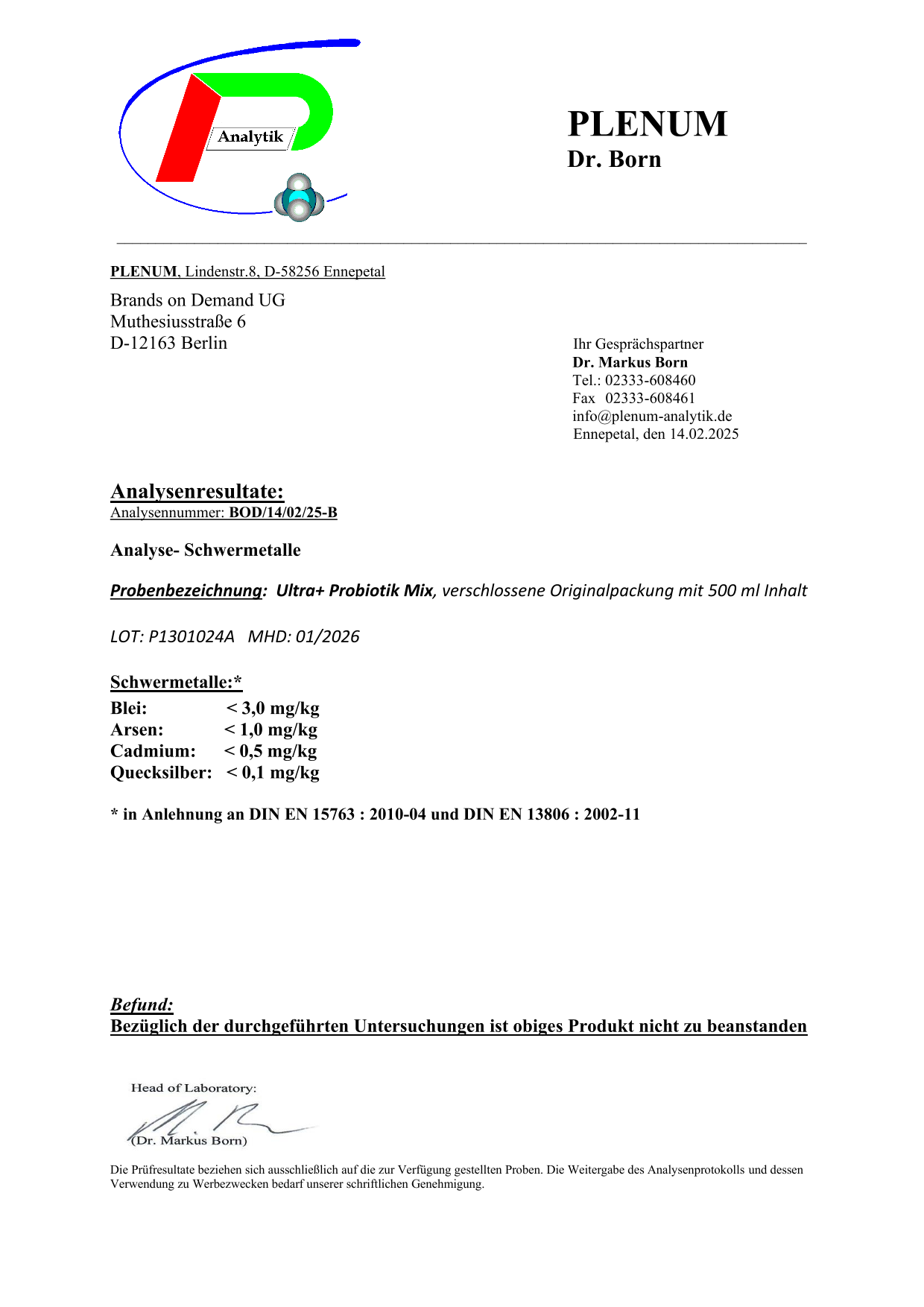 Vita Balance + Probiotik Mix- mikroverkapselt - Lemon - 500ml
