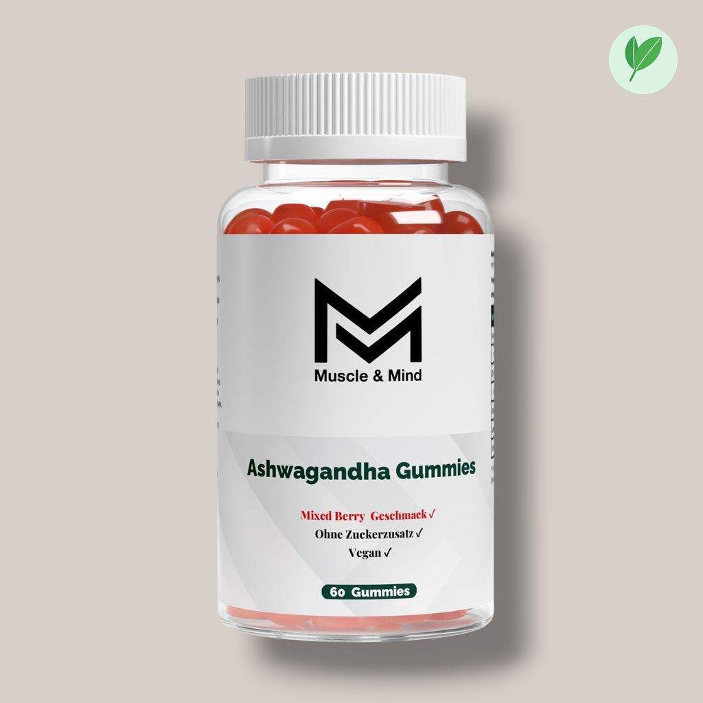 Muscle&Mind Premium Ashwagandha Gummies + Vitamin B6 – leicht verdaulich – 60 Stück