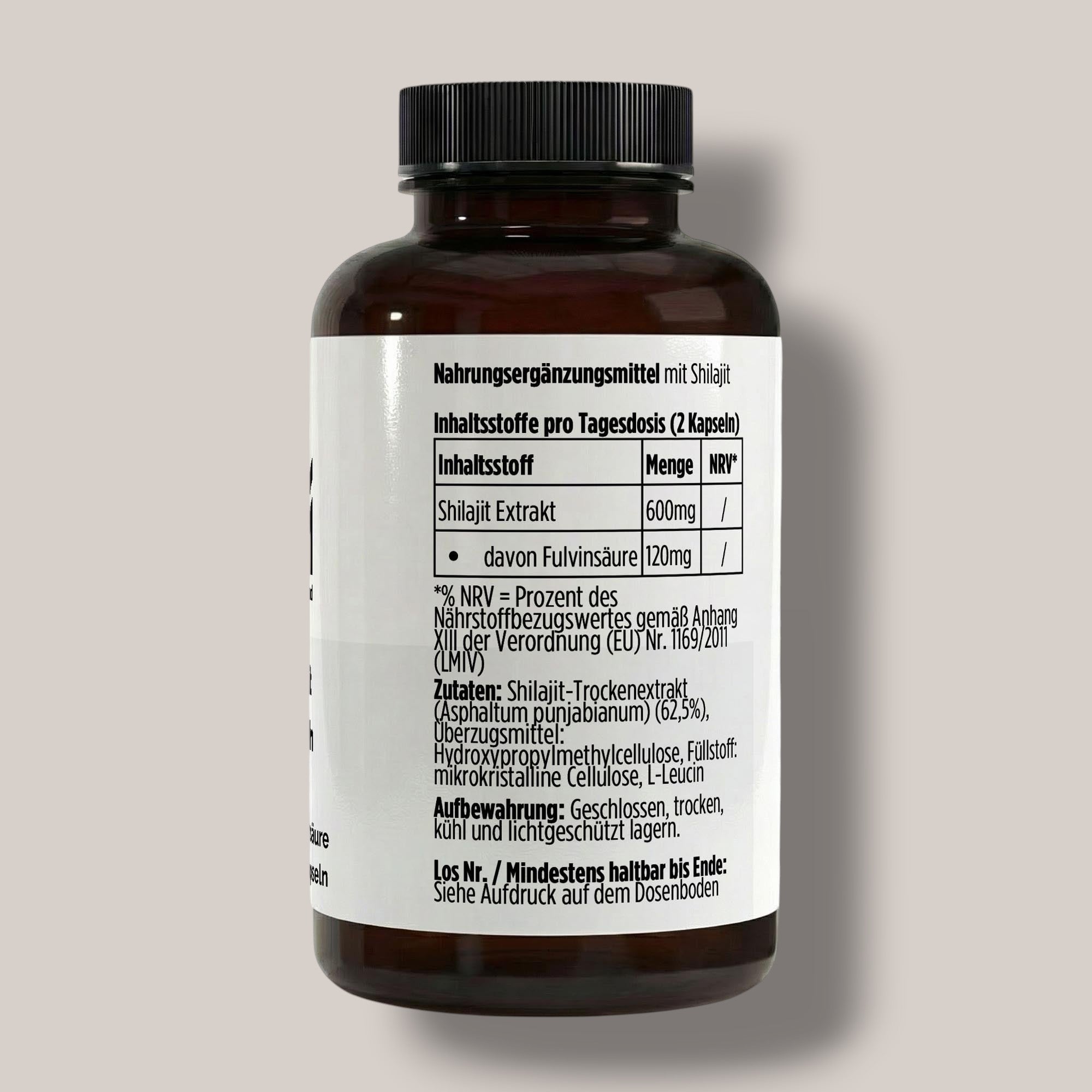 Shilajit (20% Fulvinsäure) - 90 vegane Kapseln