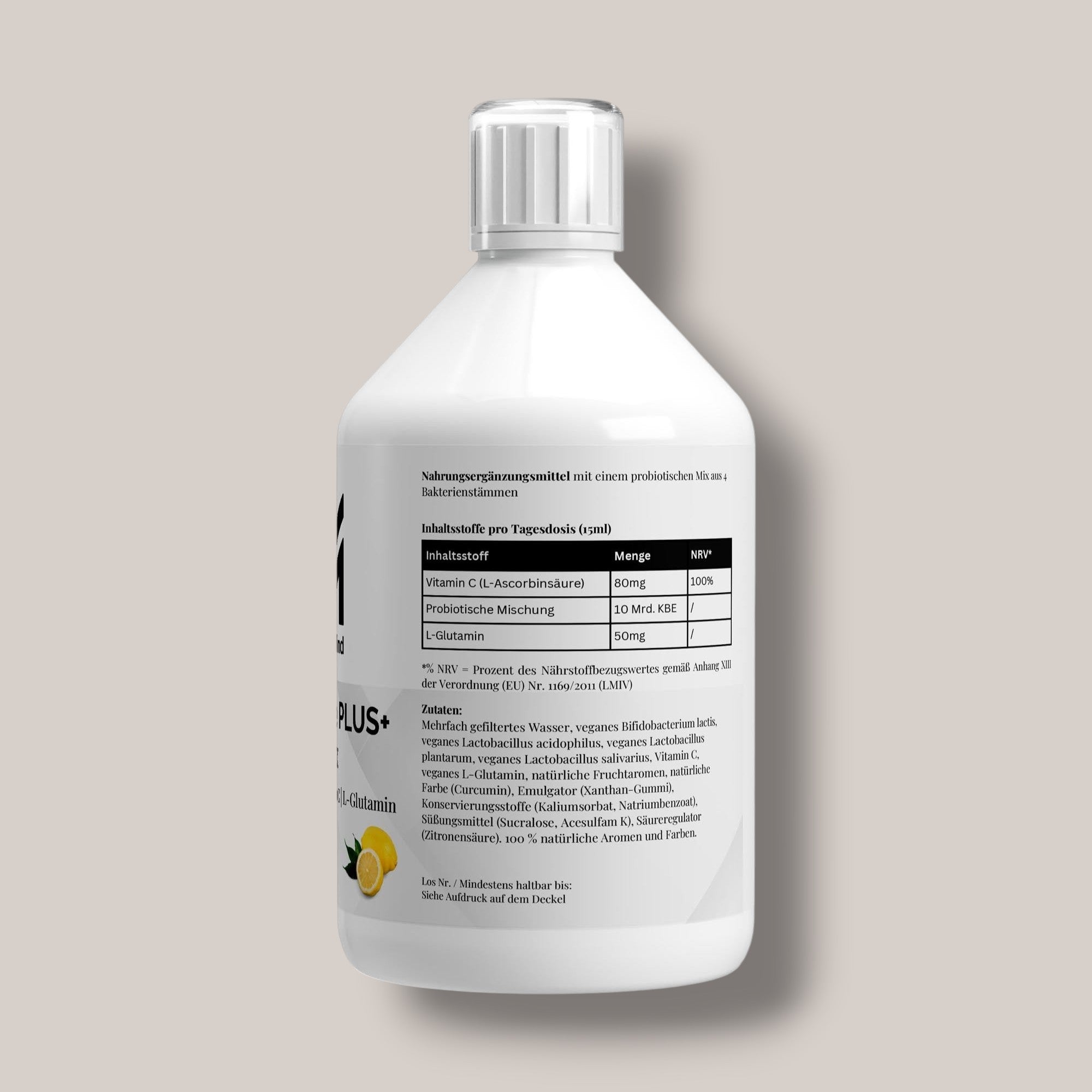 Vita Balance + Probiotik Mix- mikroverkapselt - Lemon - 500ml