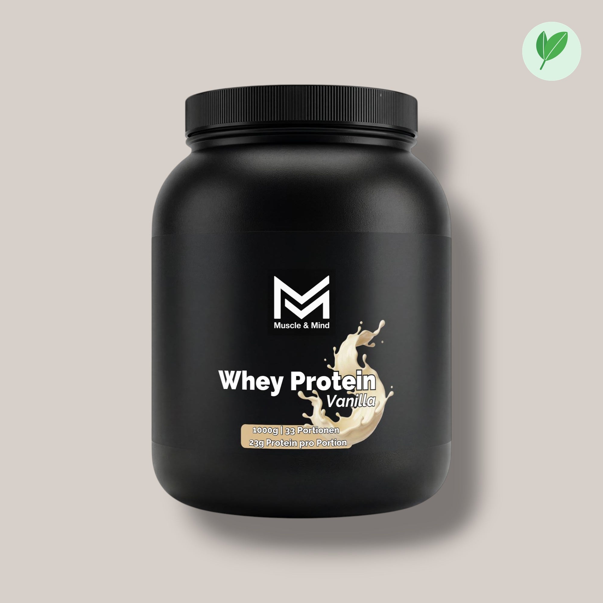 Muscle&Mind Whey Protein Vanille – leicht verdaulich – 1000g