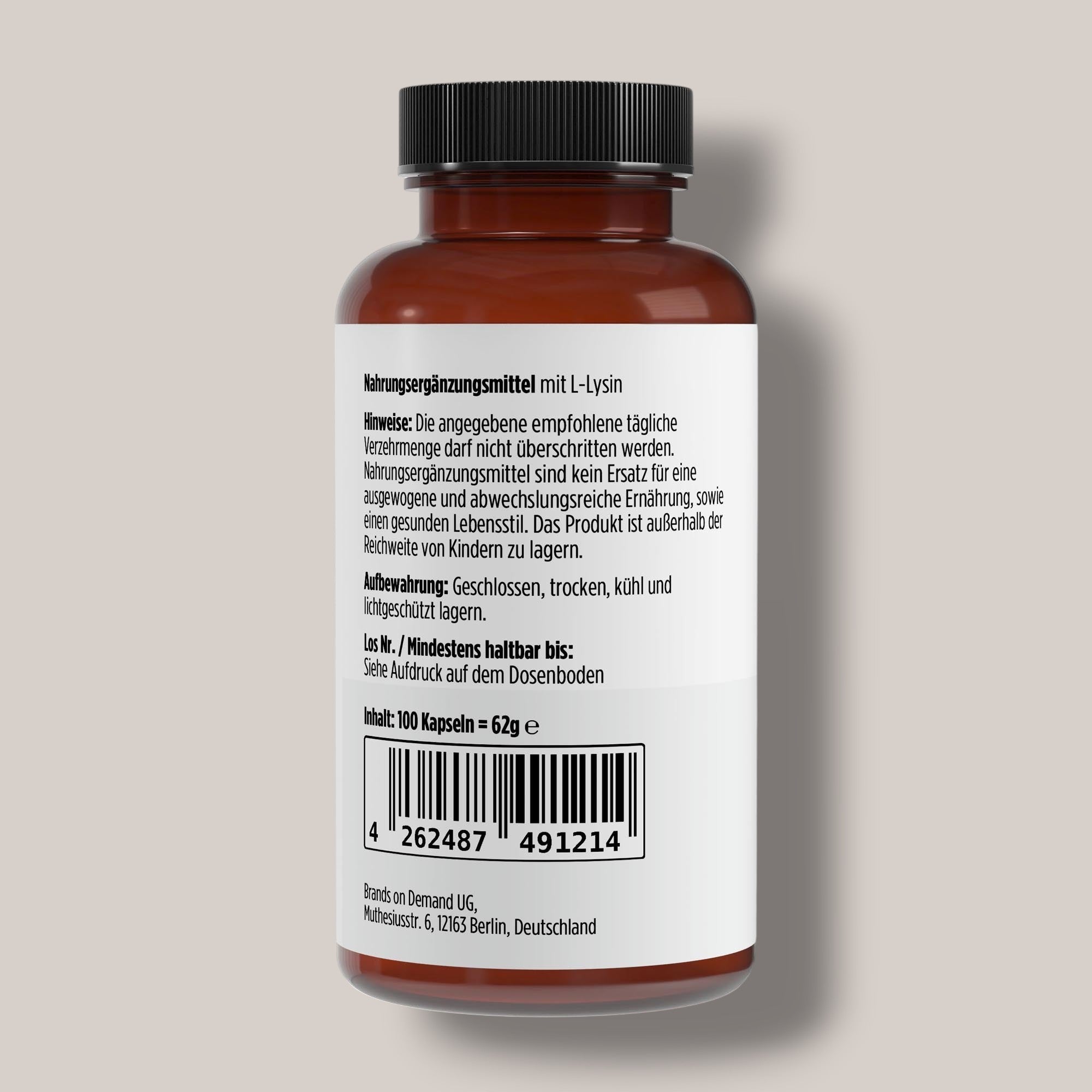 L-Lysin - 100 Kapseln