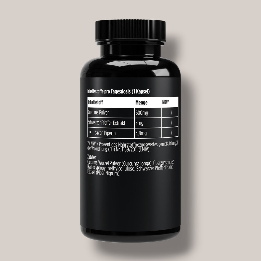 Kurkuma + Piperin - 60 Kapseln