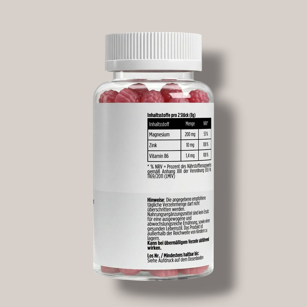 Magnesium + Zink + B6 Gummies - 60 Stk.