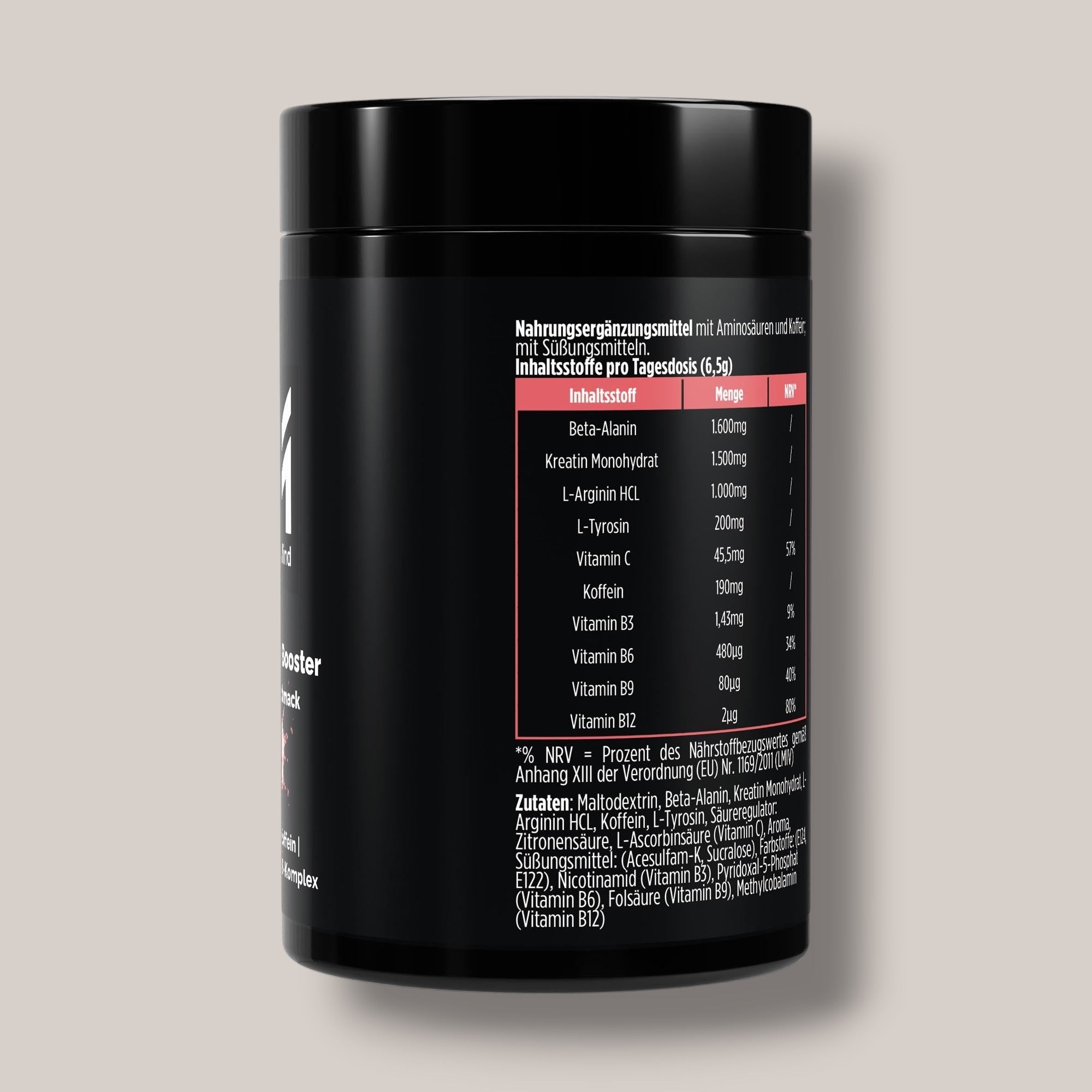 Pre-Workout Booster Himbeere - 520g
