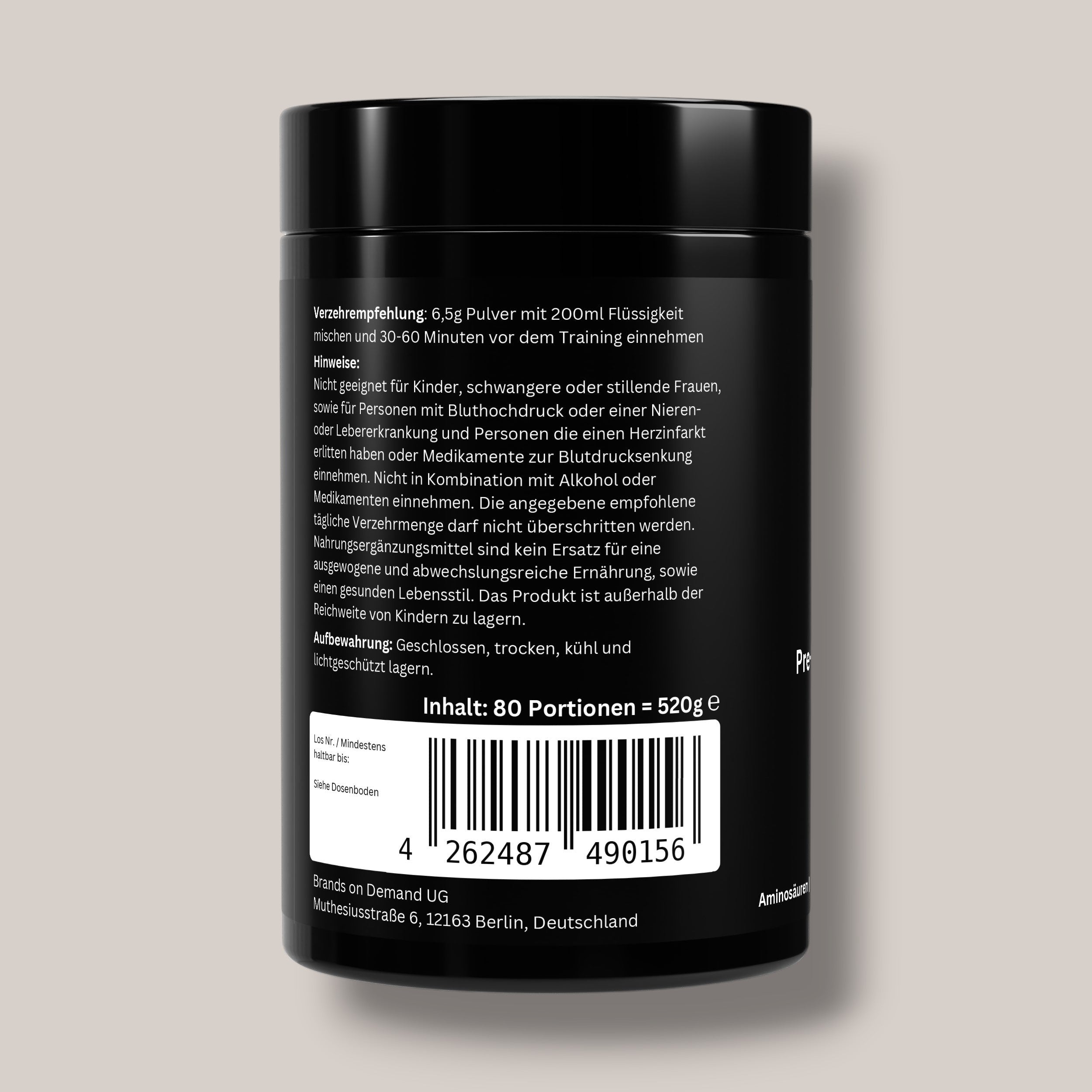 Pre-Workout Booster Apfel - 520g