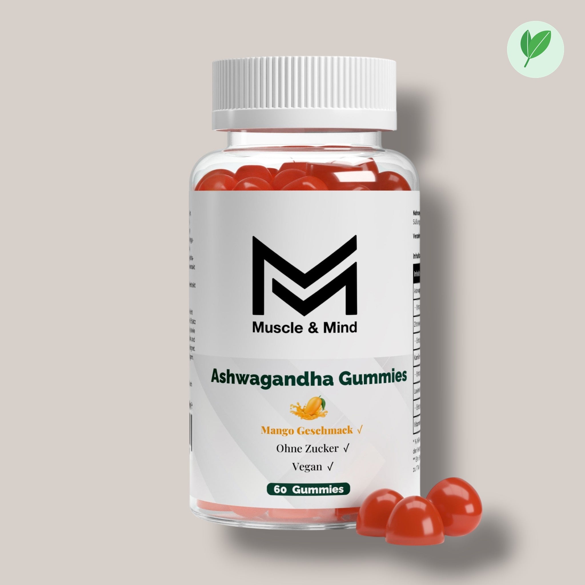 Muscle&Mind Mind Stack – Shilajit Gummies + Ashwagandha Gummies – 120 Stück