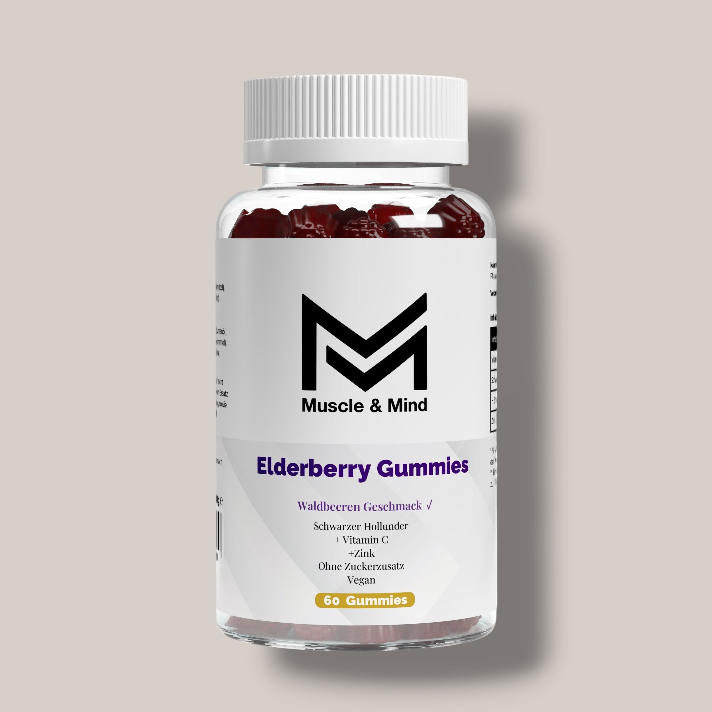 Elderberry + Vitamin C + Zinc Gummies - 60 pcs.