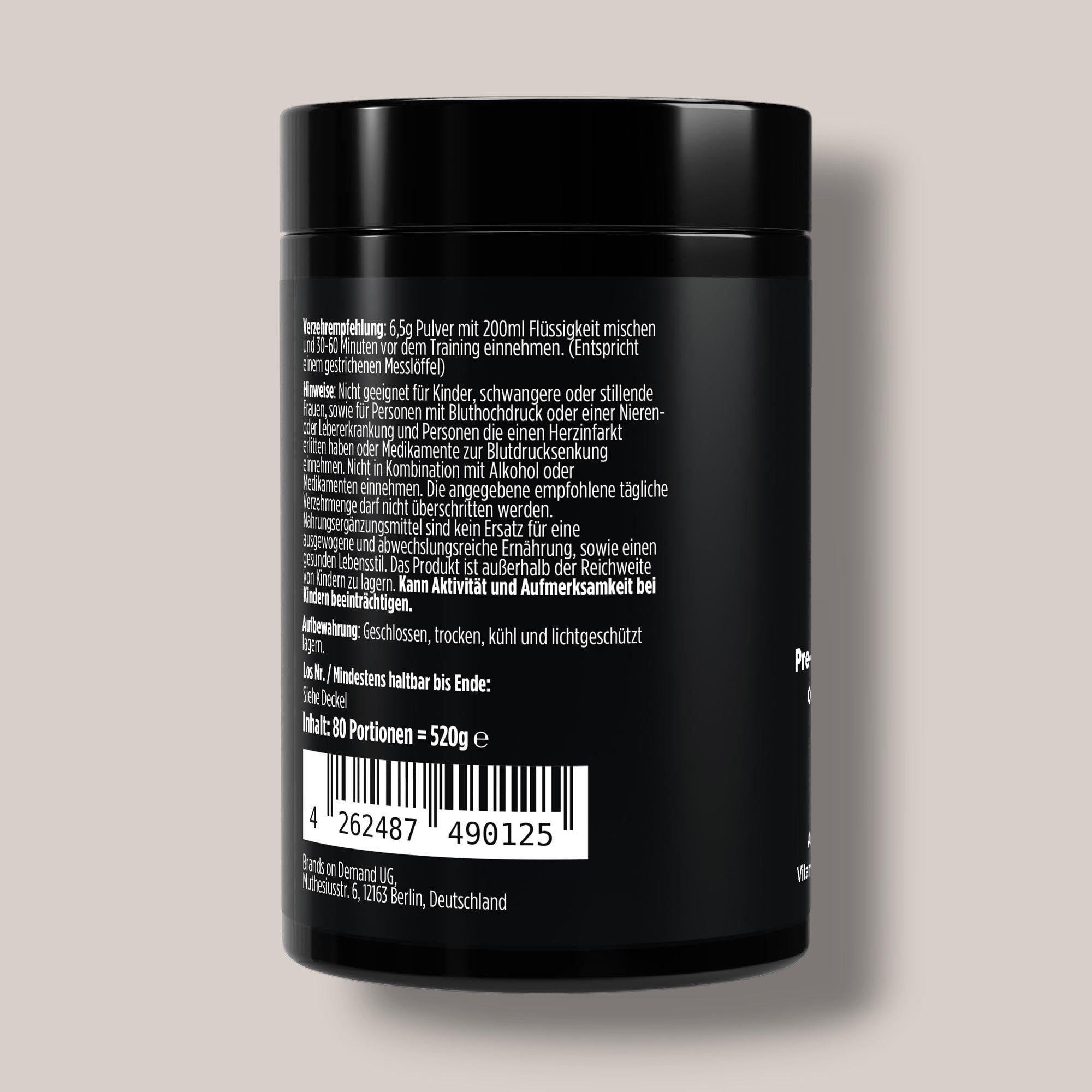 Pre-Workout Booster Orange - 520g