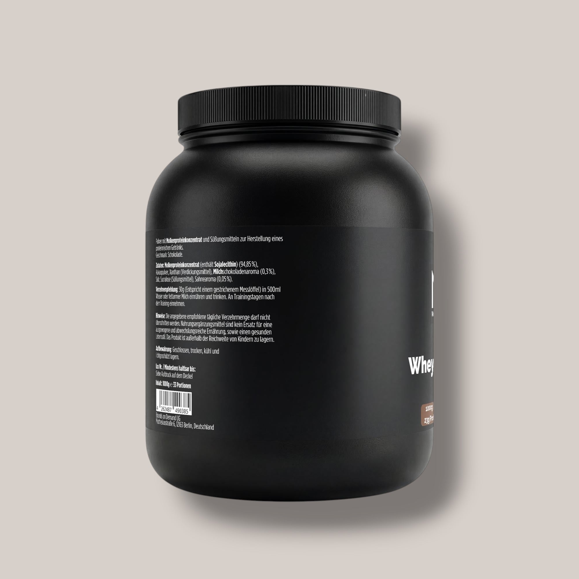 Premium Whey Protein Schokolade - 1.000g