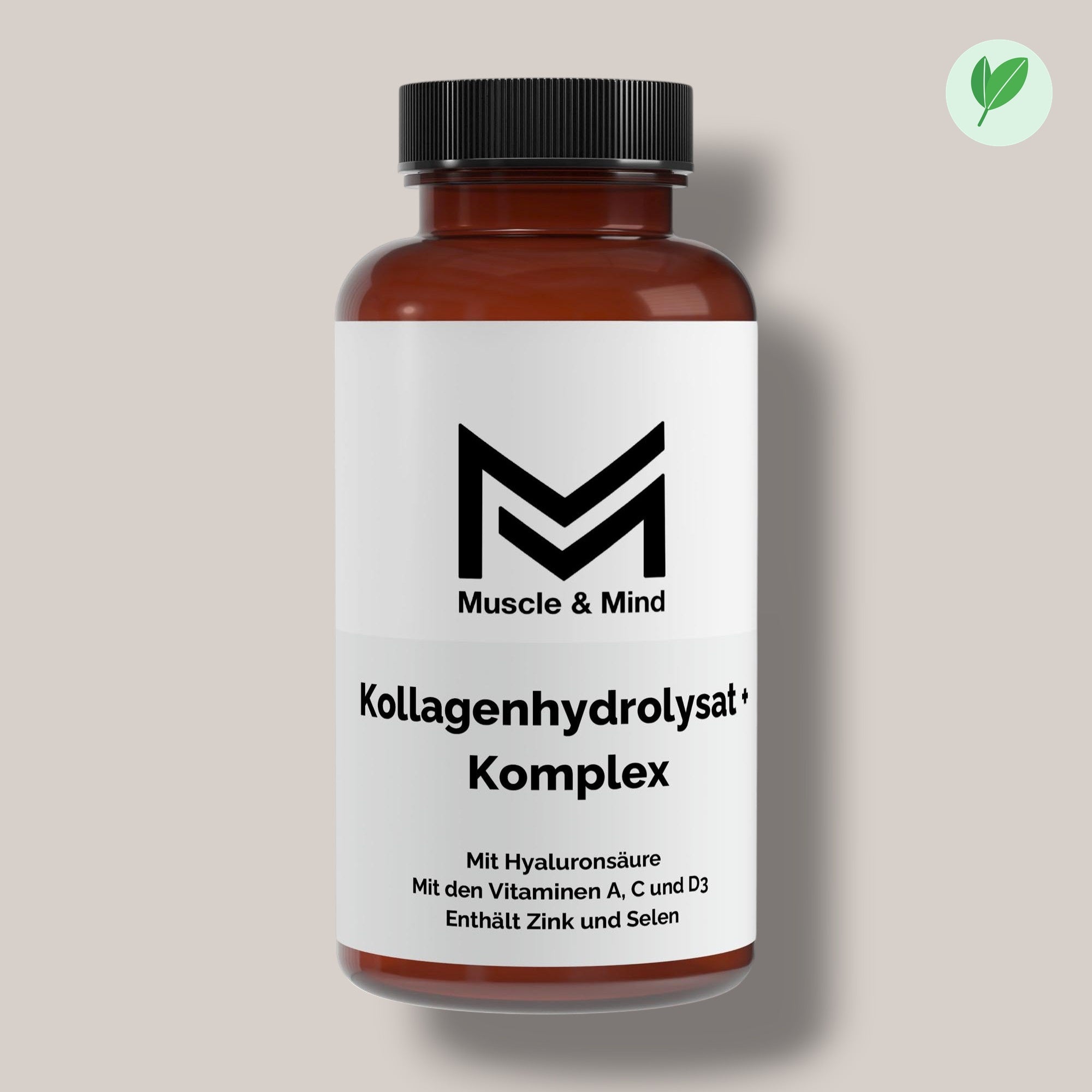 Muscle&Mind Premium Kollagenhydrolysat PLUS – leicht verdaulich (3000-5000 DA ) - 180 Kapseln