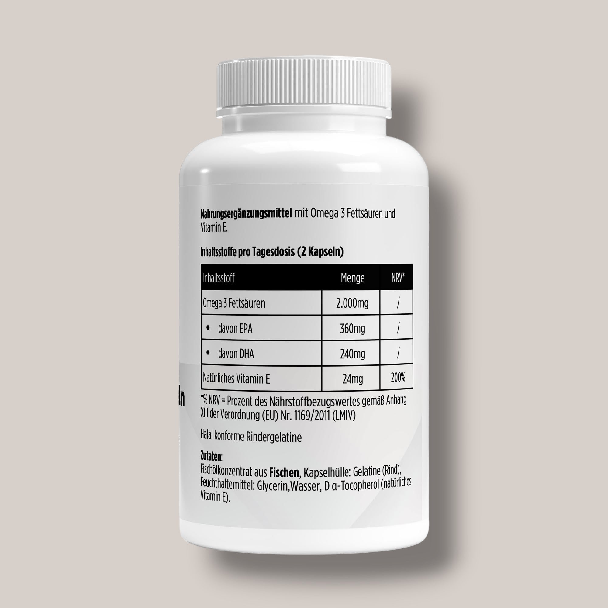 Omega 3 Triglyceride 18/12 (Halal Gelatine) - 140 Softgels