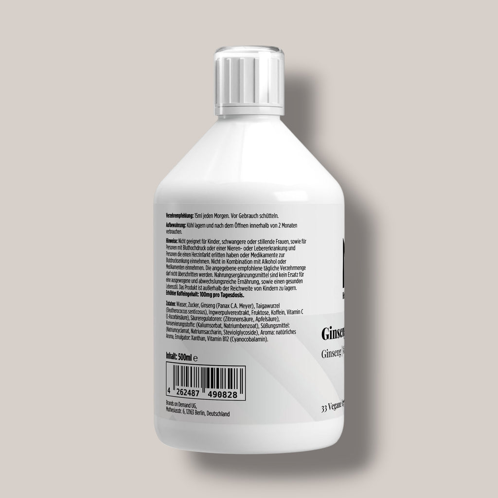 Ginseng Power Plus+ - 50 Shots - 500ml