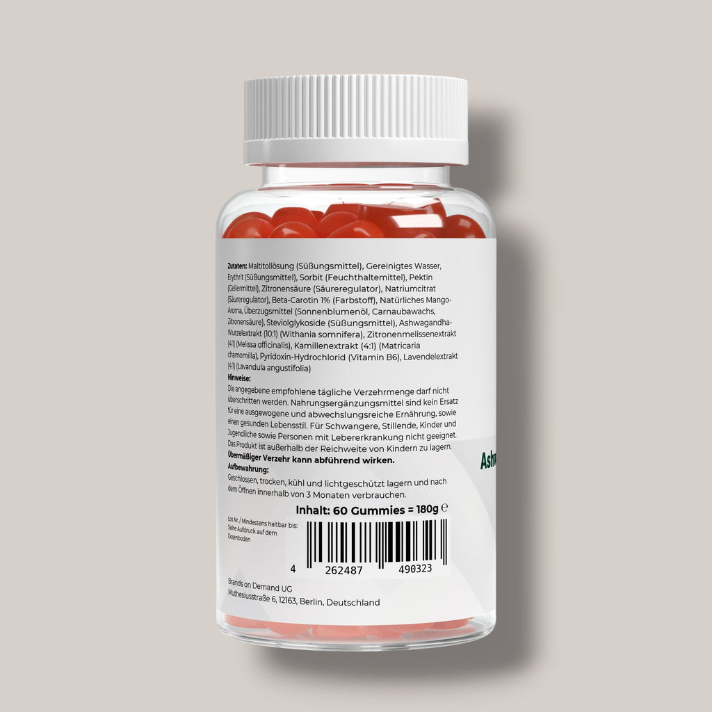 Ashwagandha + Vitamin B6 Gummies - 60 pcs.