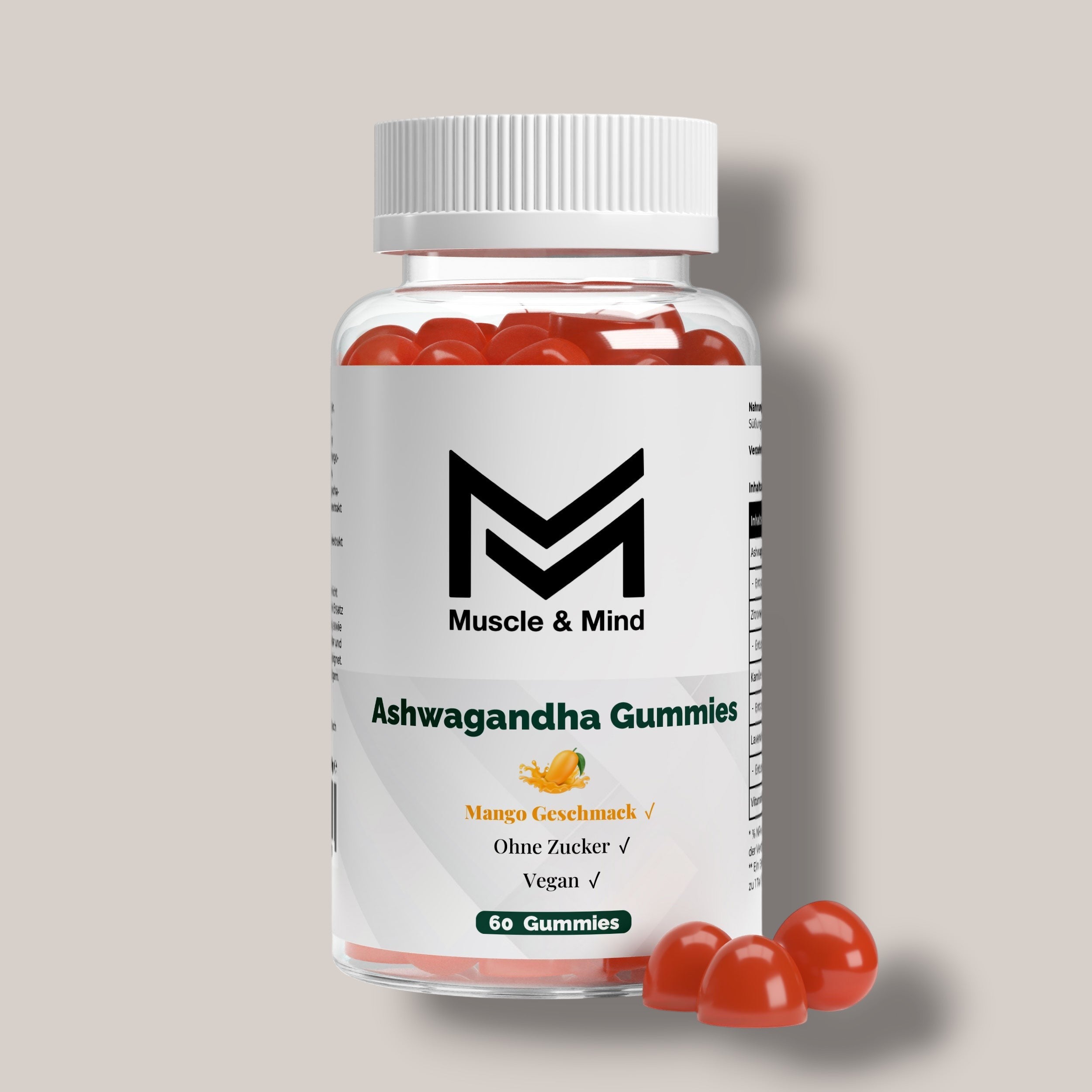 Ashwagandha + Vitamin B6 Gummies - 60 pcs.