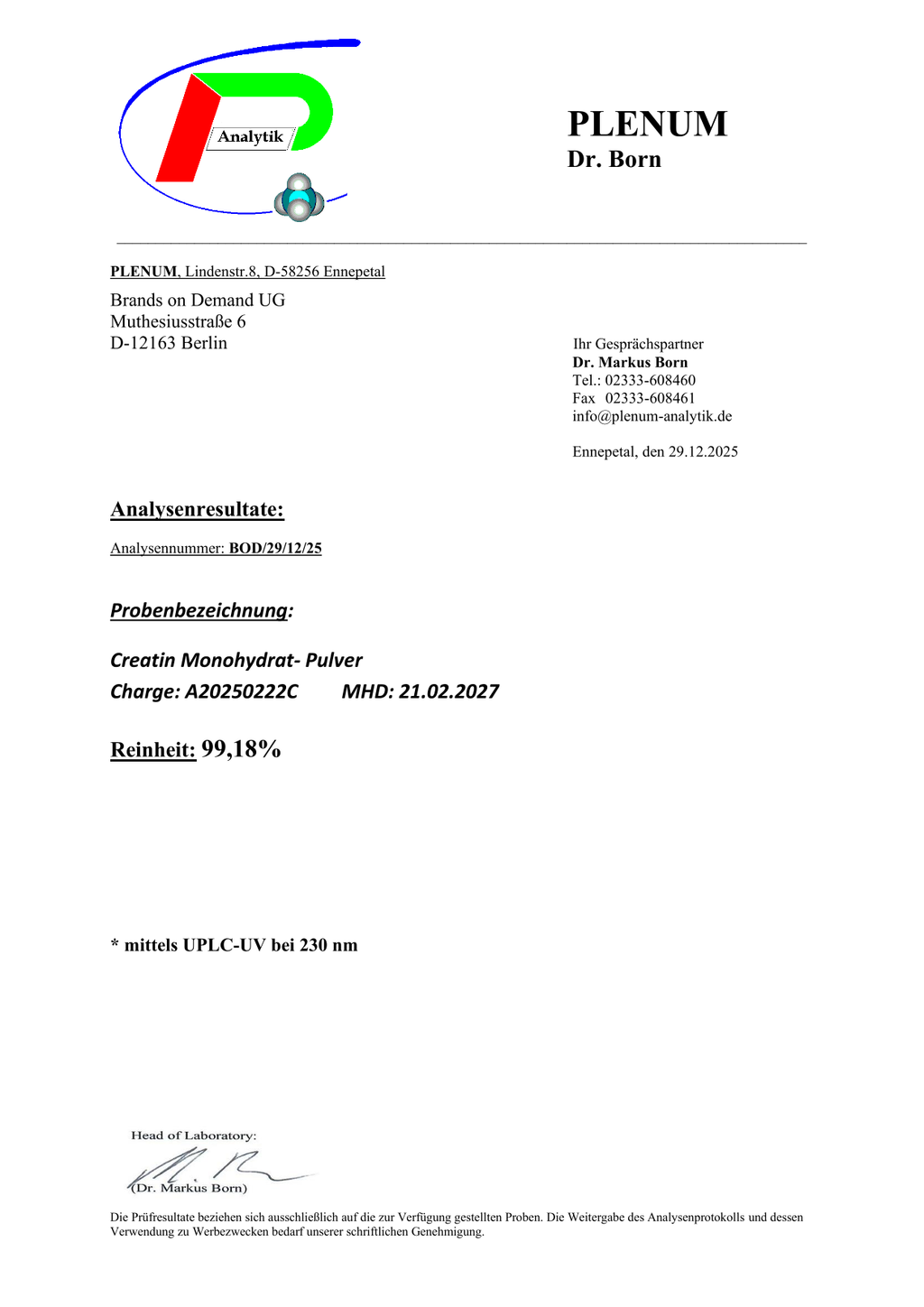 Kreatin Monohydrat - 1000g
