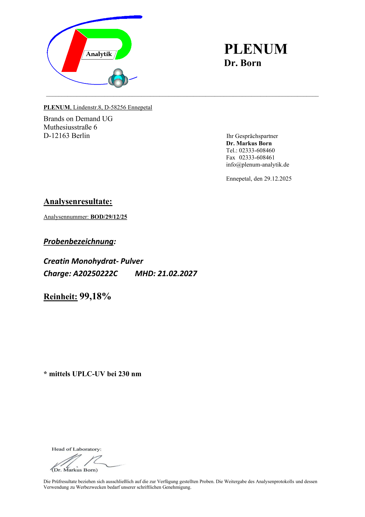 Kreatin Monohydrat - 1000g