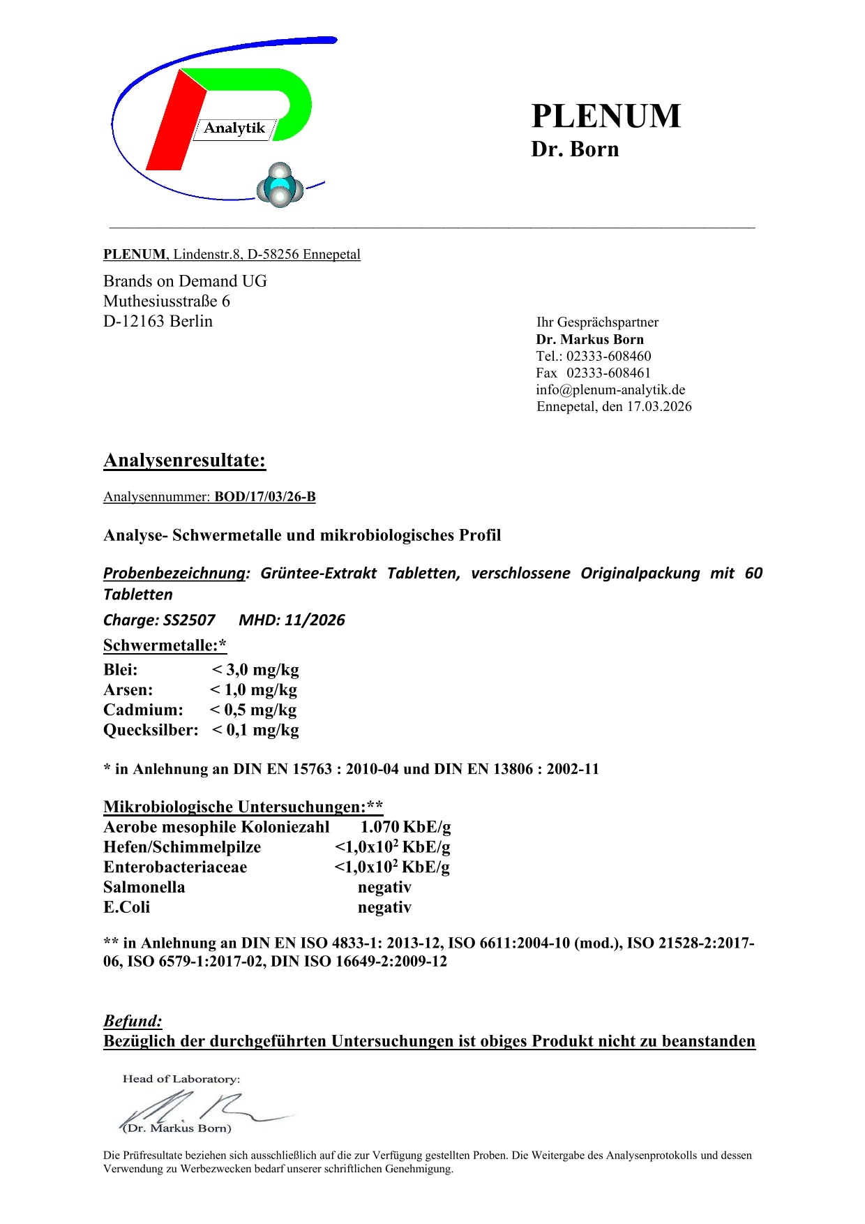 Grüntee Extrakt 40% Polyphenole - 60 Kapseln