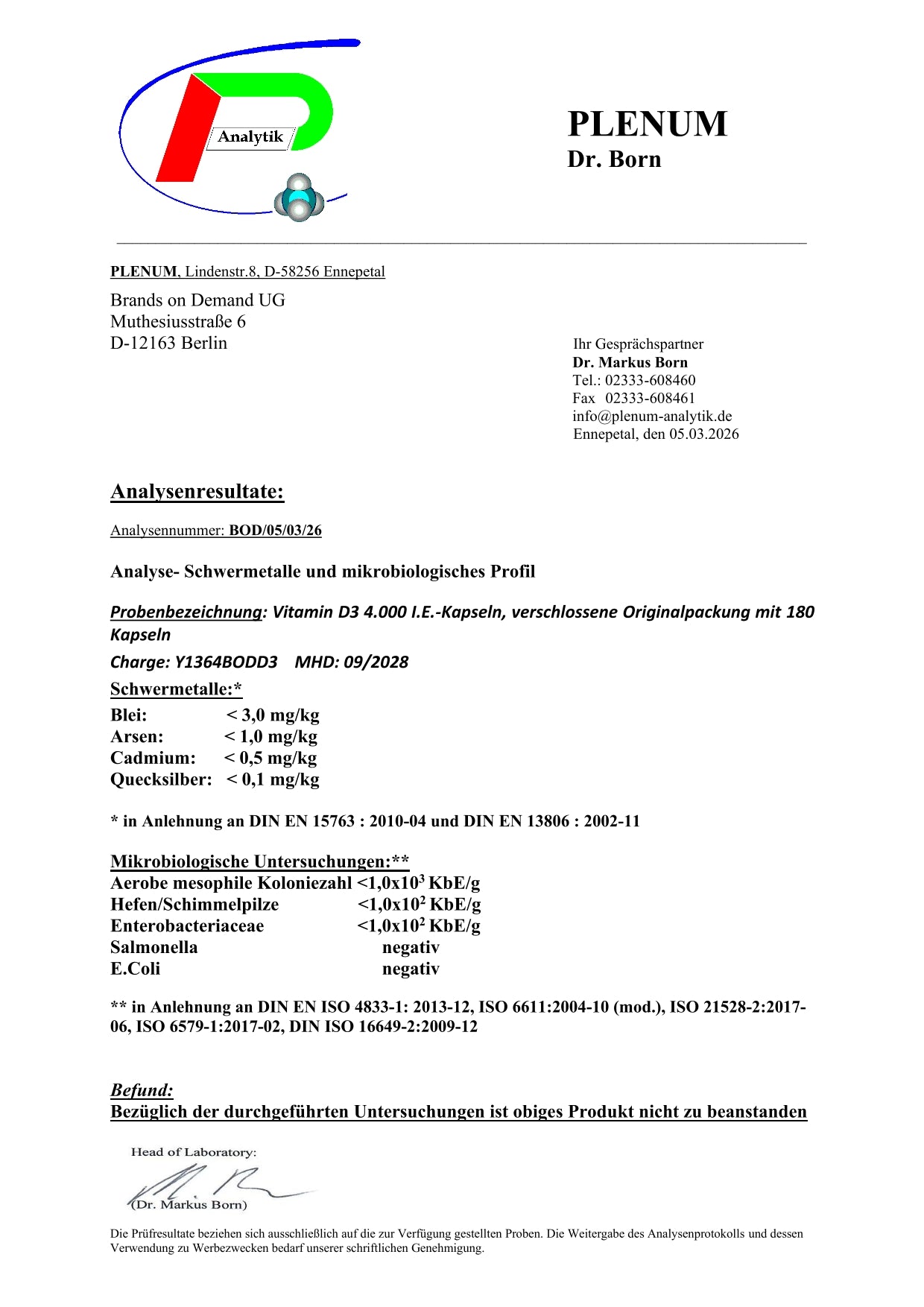 Vitamin D3 4.000 IE - 180 Softgels