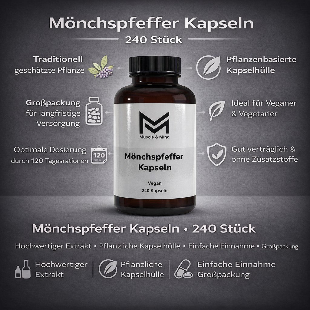 Mönchspfeffer - 240 vegane Kapseln