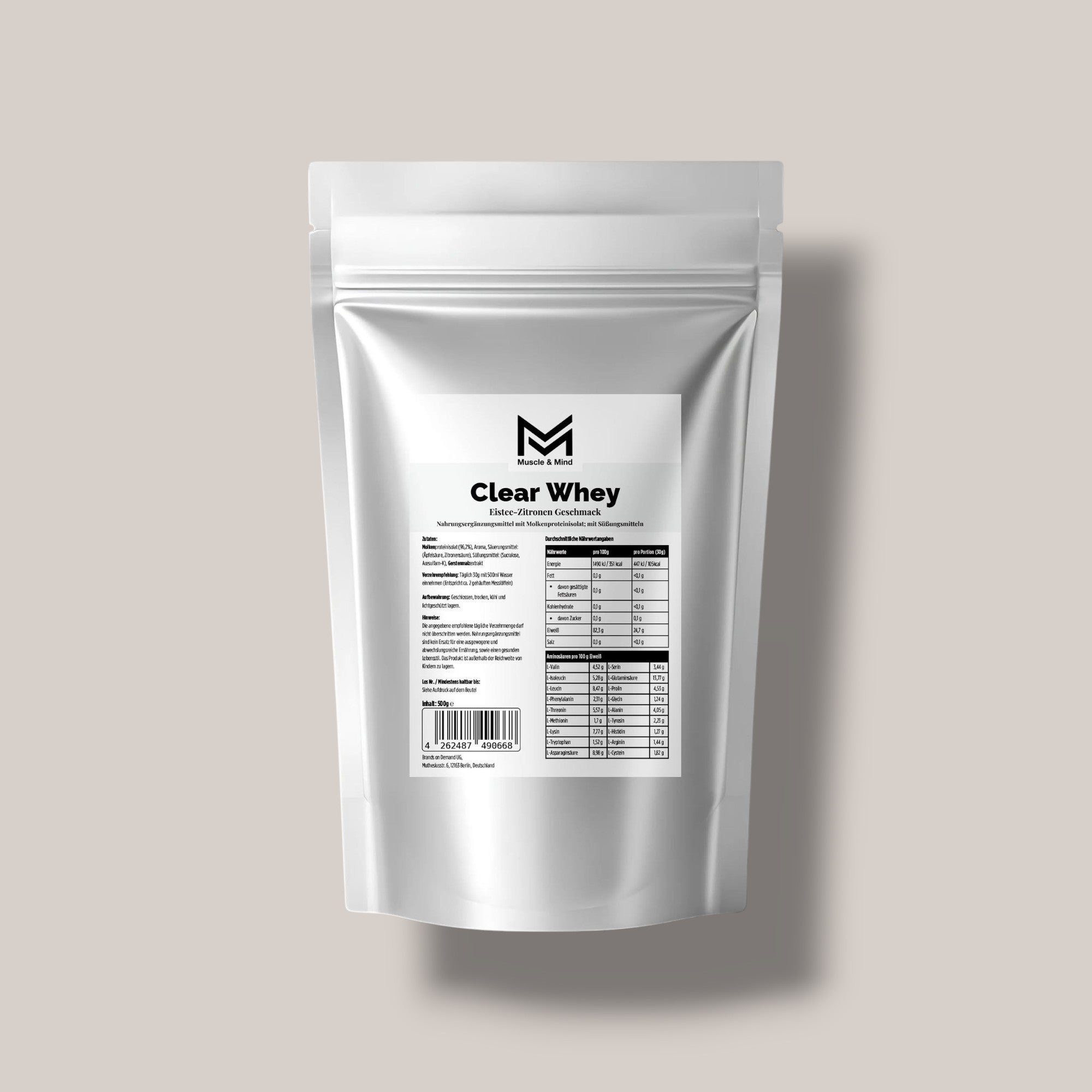 Clear Whey Protein Eistee Zitrone - 500g