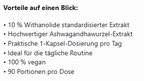 Ashwagandha (10% Withanolide) - 90 vegane Kapseln