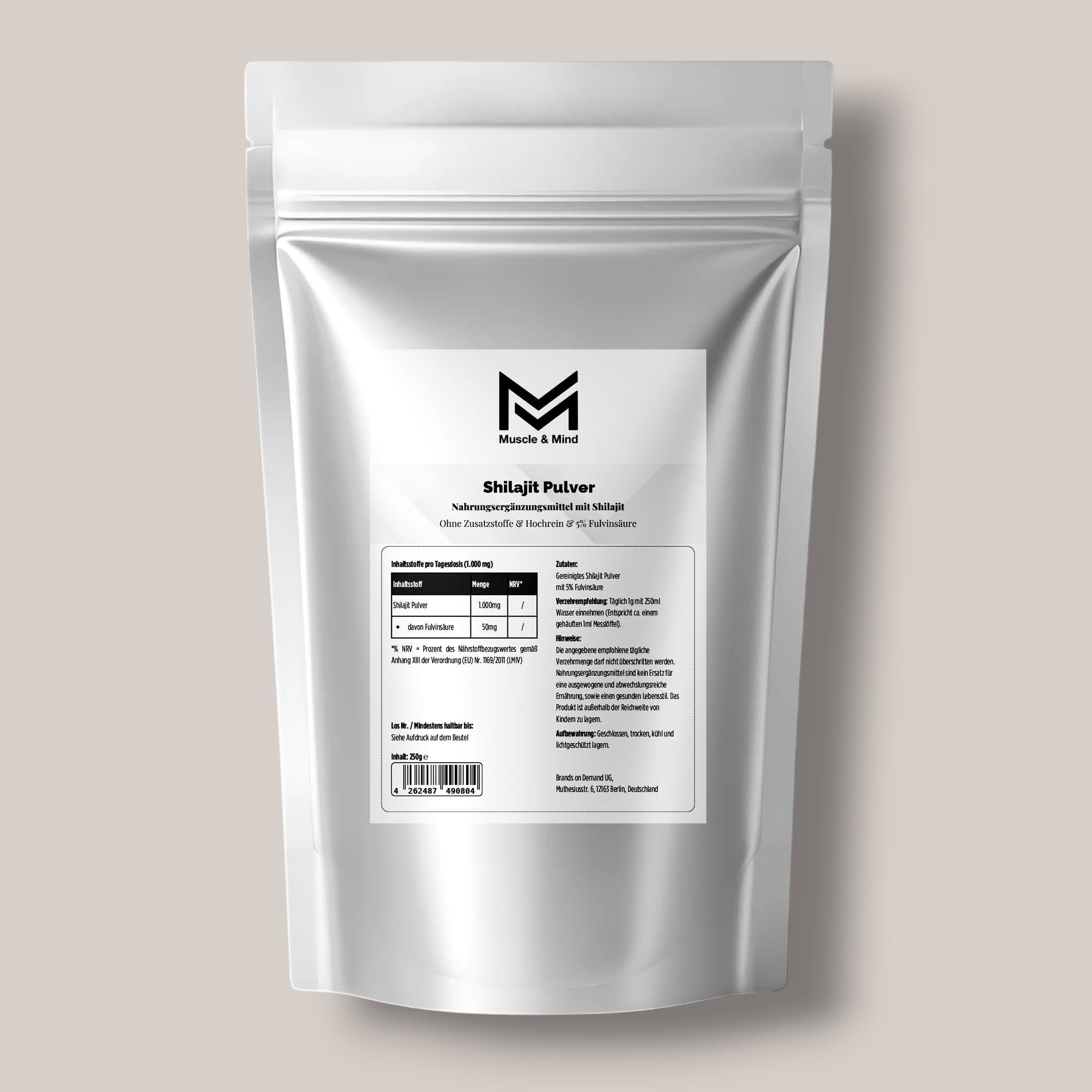 Shilajit Pulver - 5% Fulvinsäure - 250g