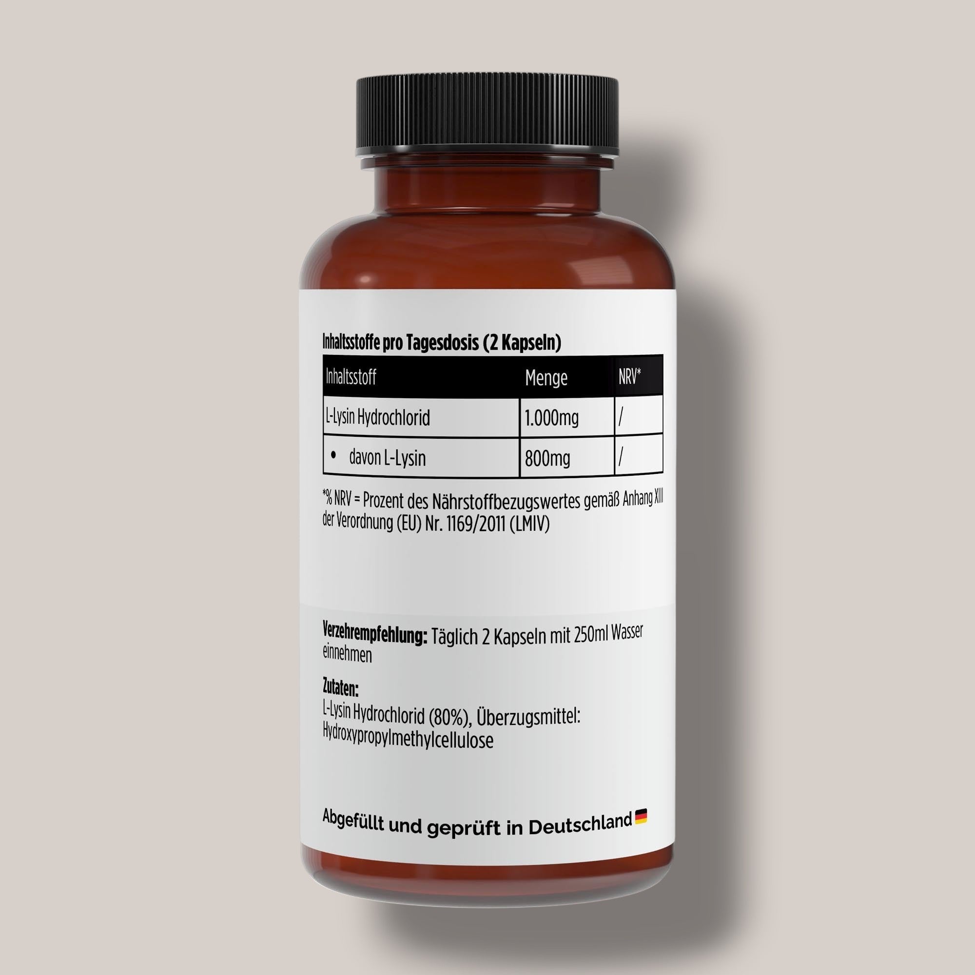 L-Lysin - 100 Kapseln