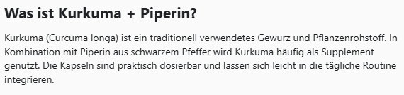 Kurkuma + Piperin - 60 Kapseln