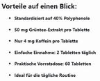 Grüntee Extrakt 40% Polyphenole - 60 Kapseln