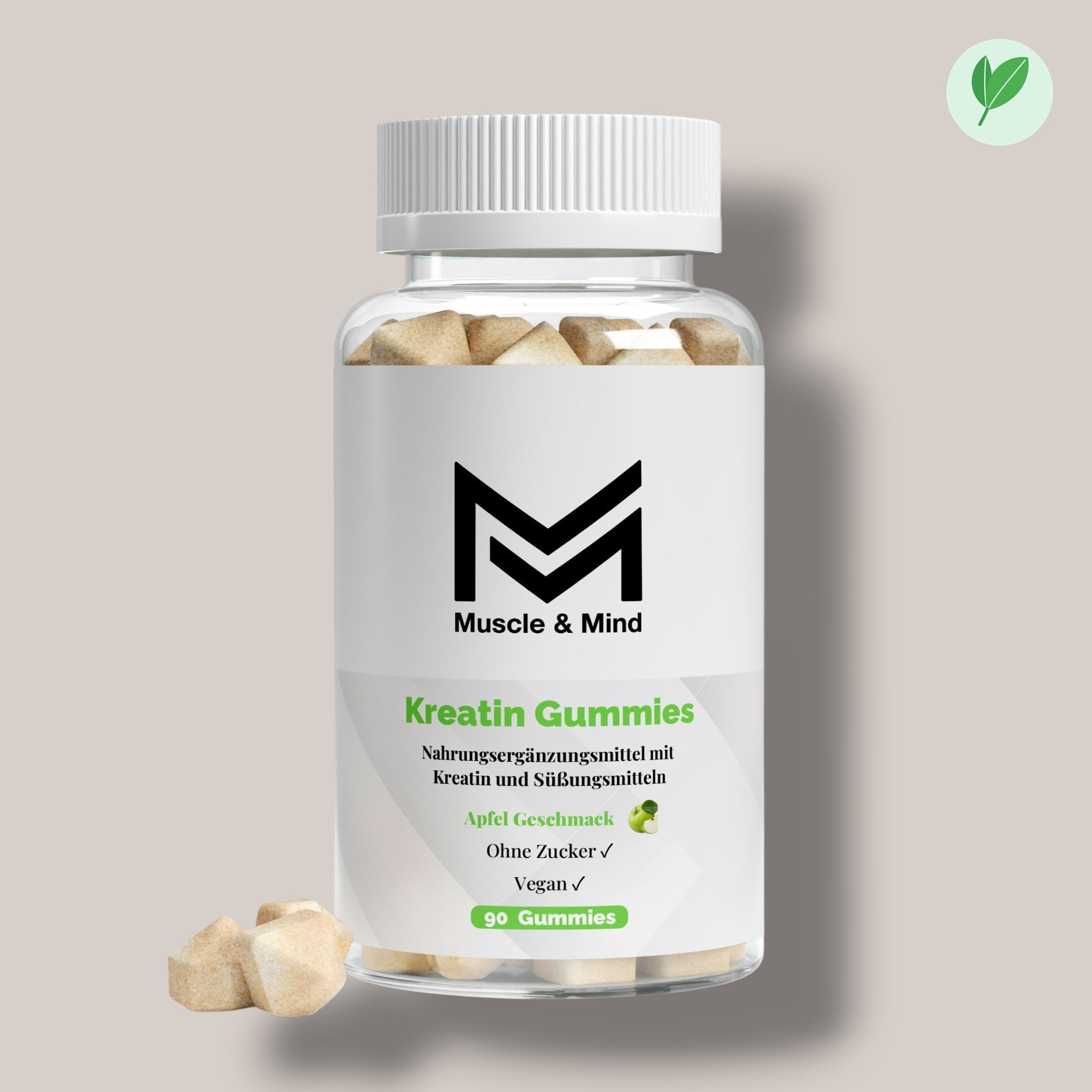Muscle&Mind Kreatin Gummies – leicht verdaulich – 90 Stück