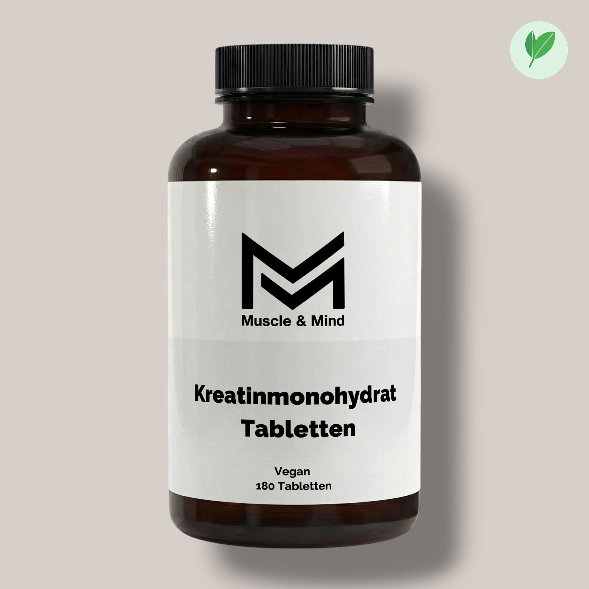 Muscle&Mind Kreatin Monohydrat – leicht verdaulich – 180 vegane Tabletten