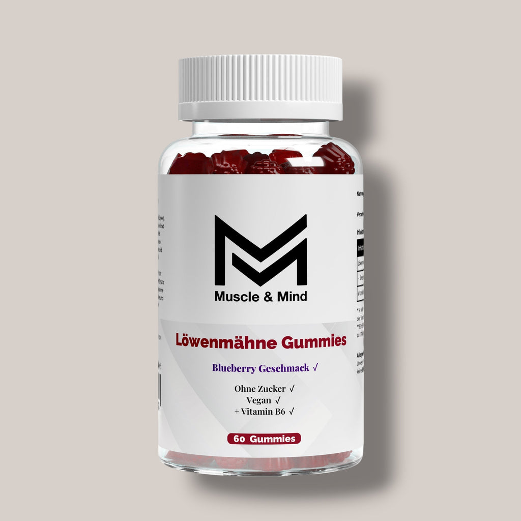Löwenmähne + Vitamin B6 Gummies - 60 Stk.