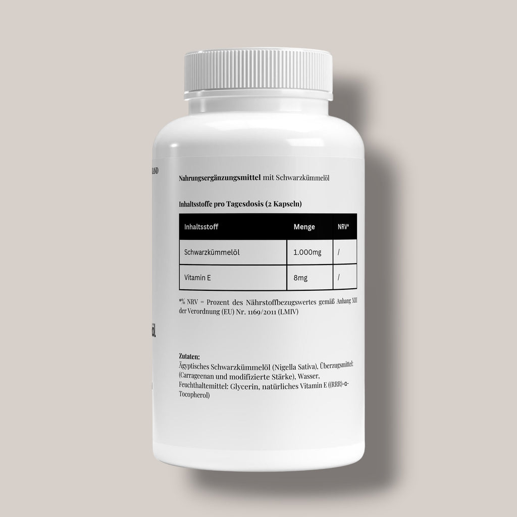 Ägyptisches Schwarzkümmelöl - 240 vegane Softgels