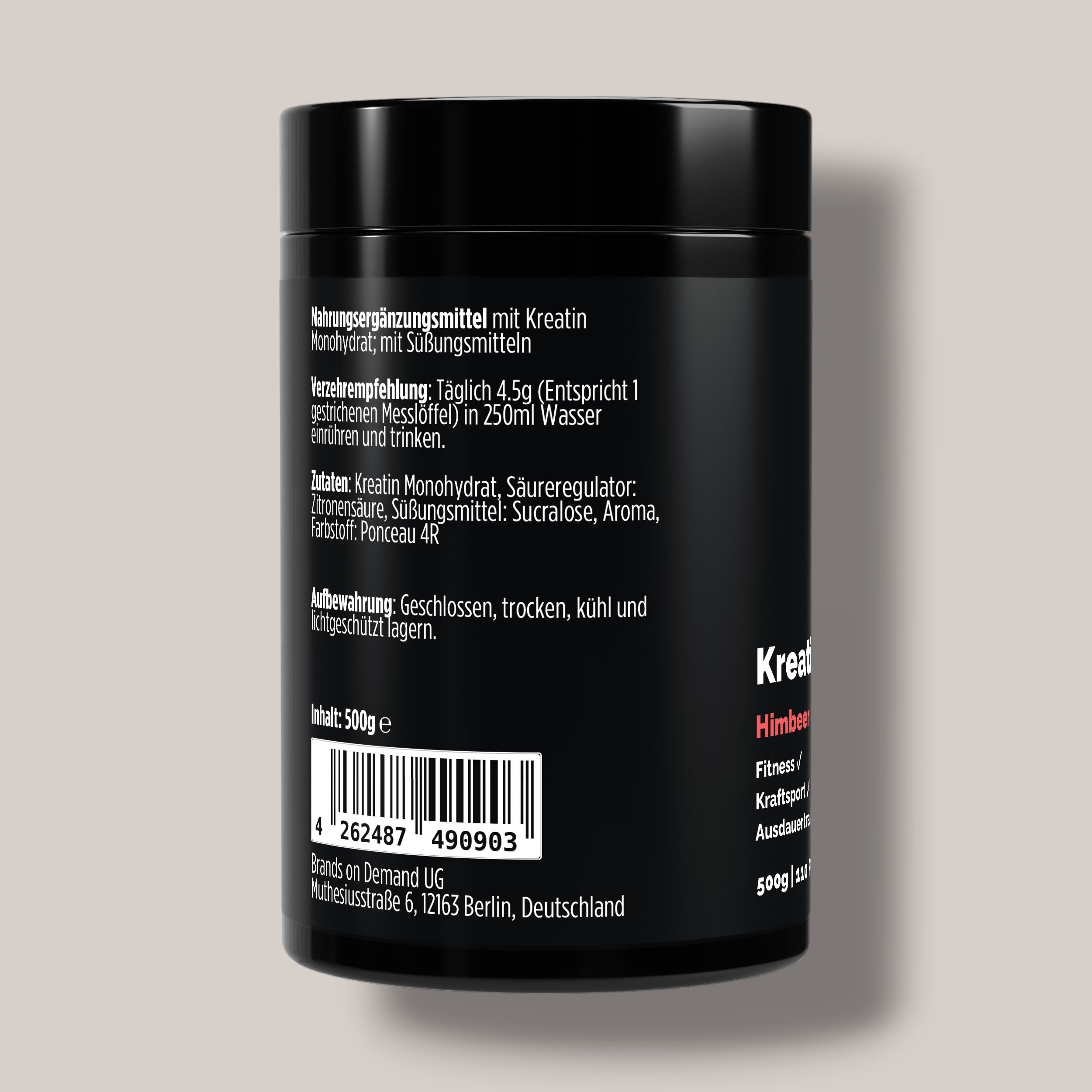 Kreatin Monohydrat Raspberry- 500g