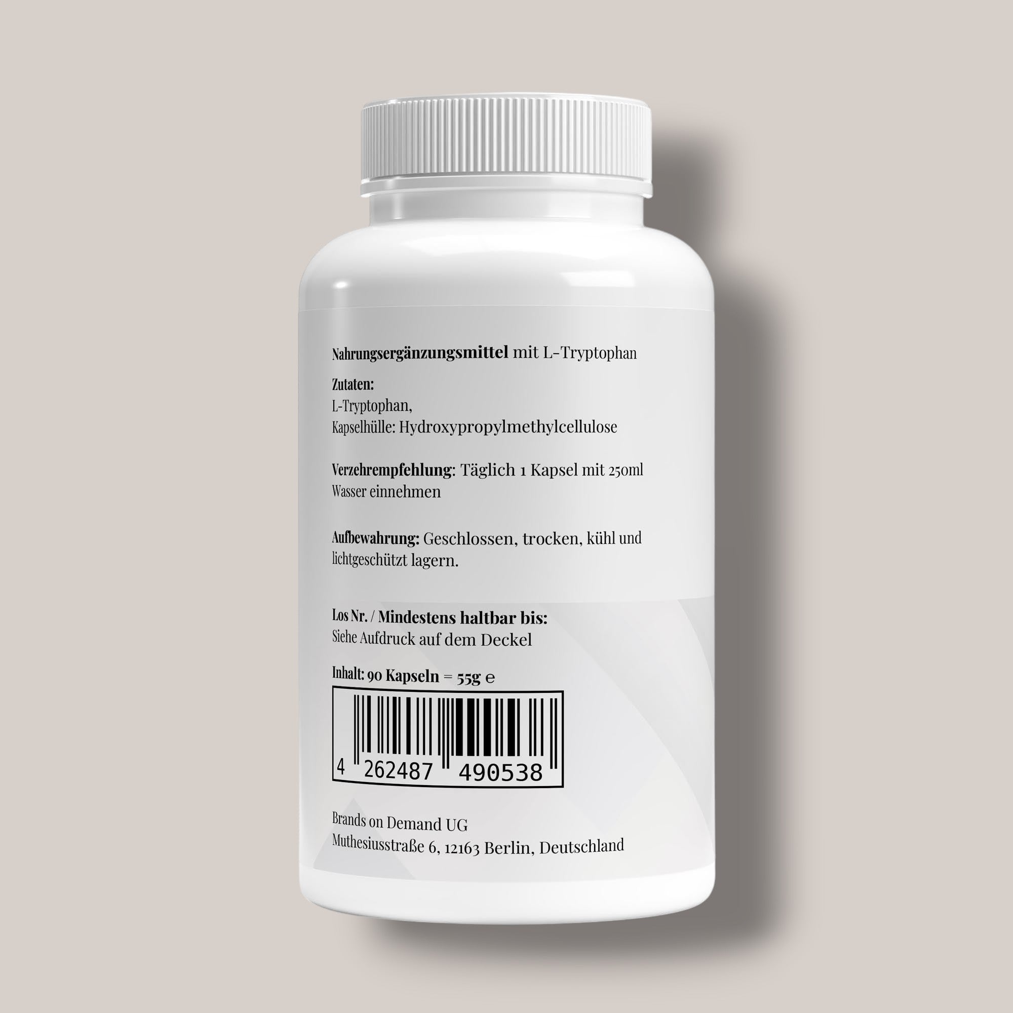 L-Tryptophan - 90 Kapseln