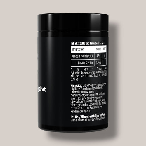 Kreatin Monohydrat - Geschmacksneutral - 500g
