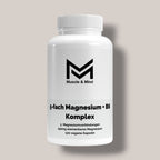 Muscle&Mind Magnesium 6-fach Komplex + B6 – leicht verdaulich – 120 vegane Kapseln
