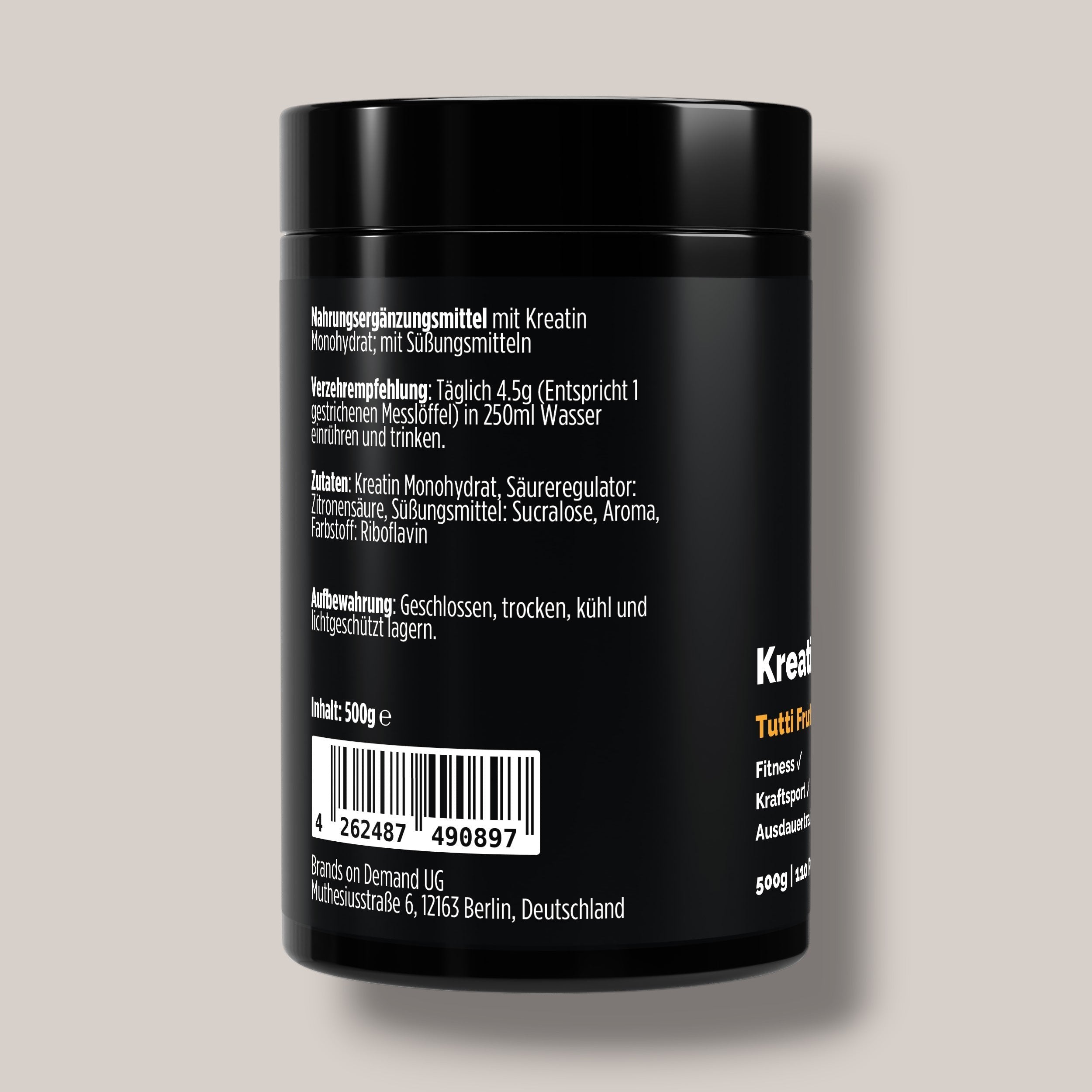 Kreatin Monohydrat Tutti Frutti- 500g