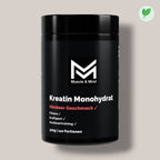 Muscle&Mind Kreatin Monohydrat Pulver Raspberry – leicht verdaulich – 500g