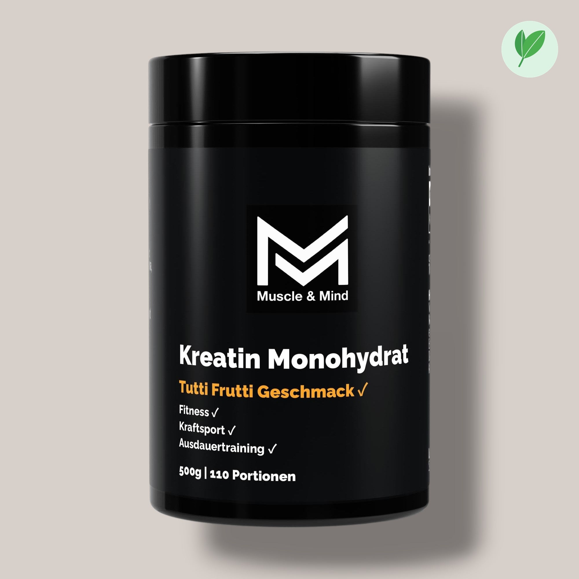 Muscle&Mind Kreatin Monohydrat Pulver Tutti Frutti – leicht verdaulich – 500g