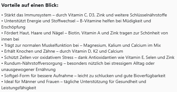 Multi Vitamin and Mineral Complex - 120 Softgels