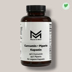 Muscle&Mind Curcuma + Piperin – leicht verdaulich – 60 vegane Kapseln