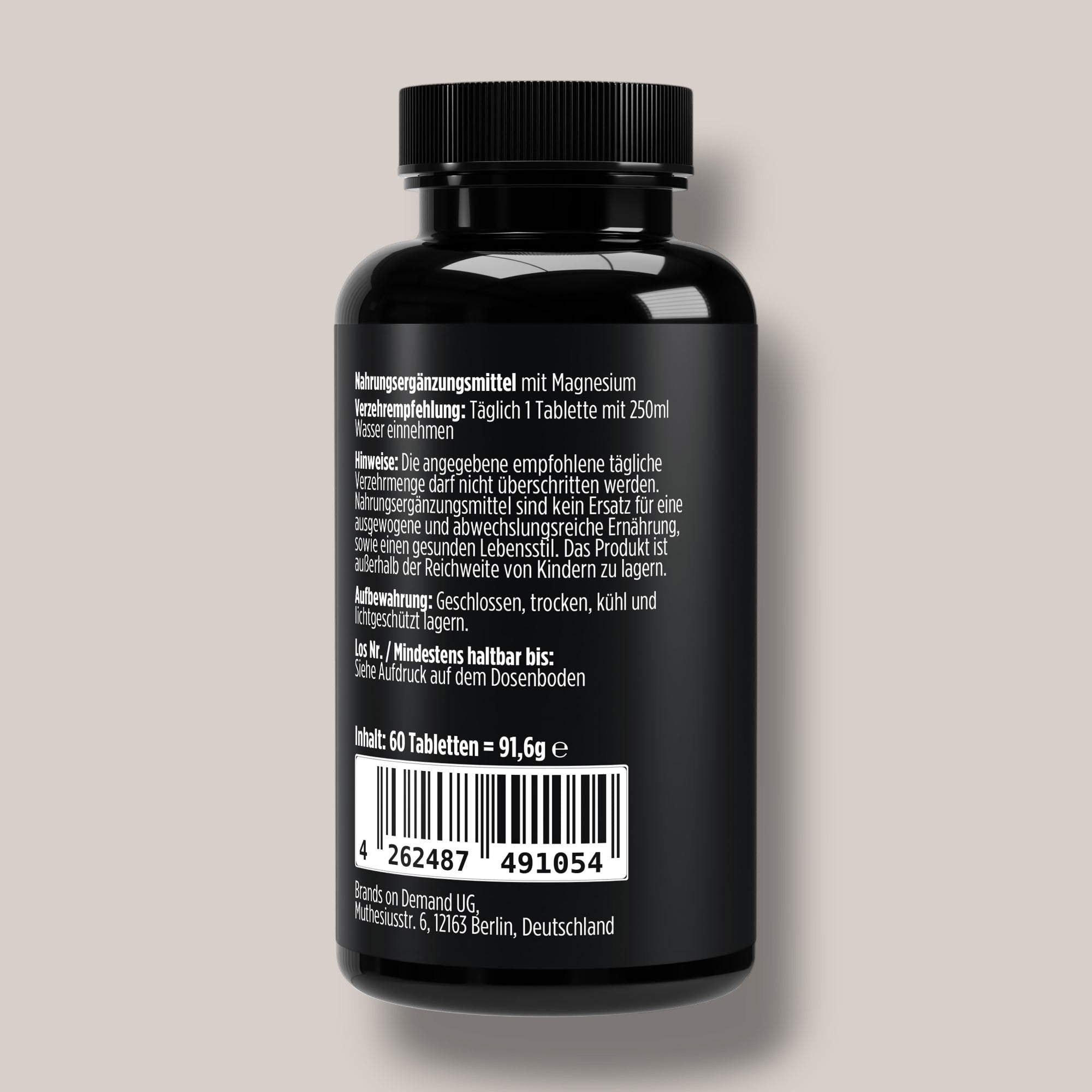 Magnesium 4fach Komplex - 60 vegane Tabletten