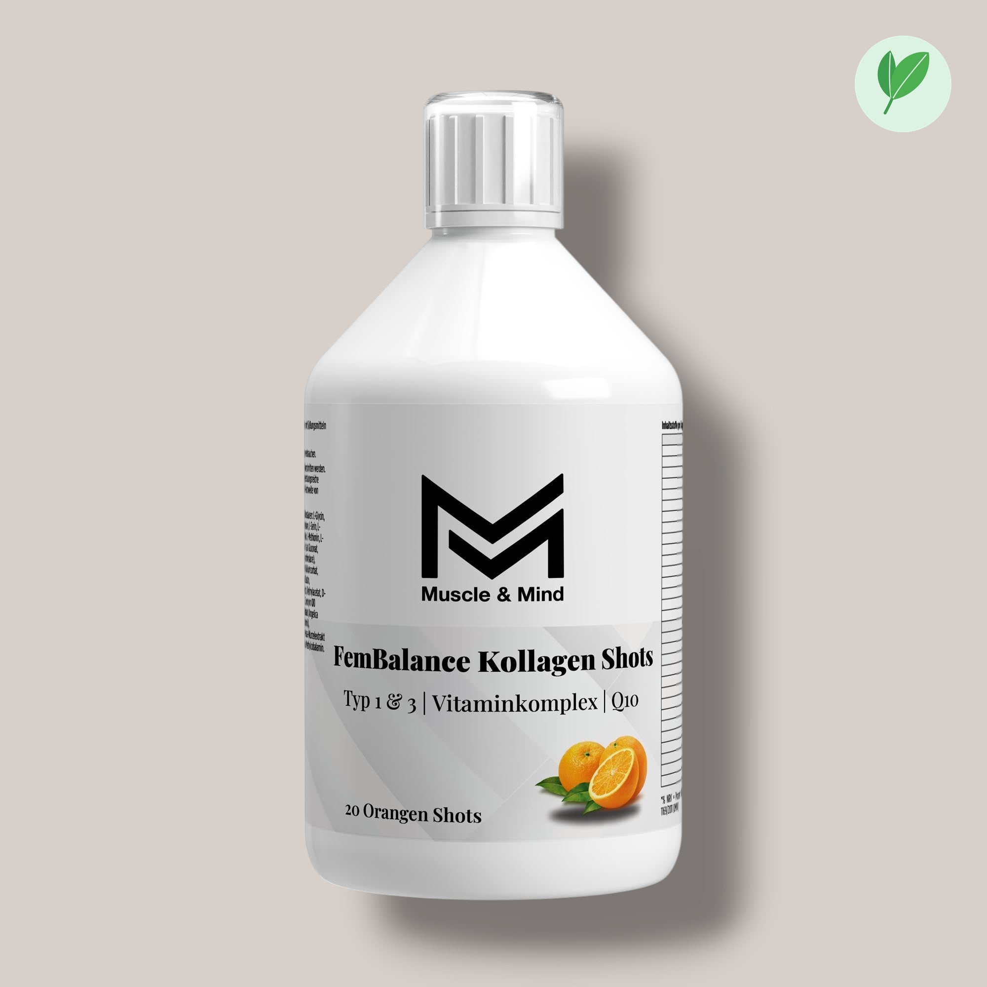 Muscle&Mind FemBalance Shots – leicht verdaulich - 500ml