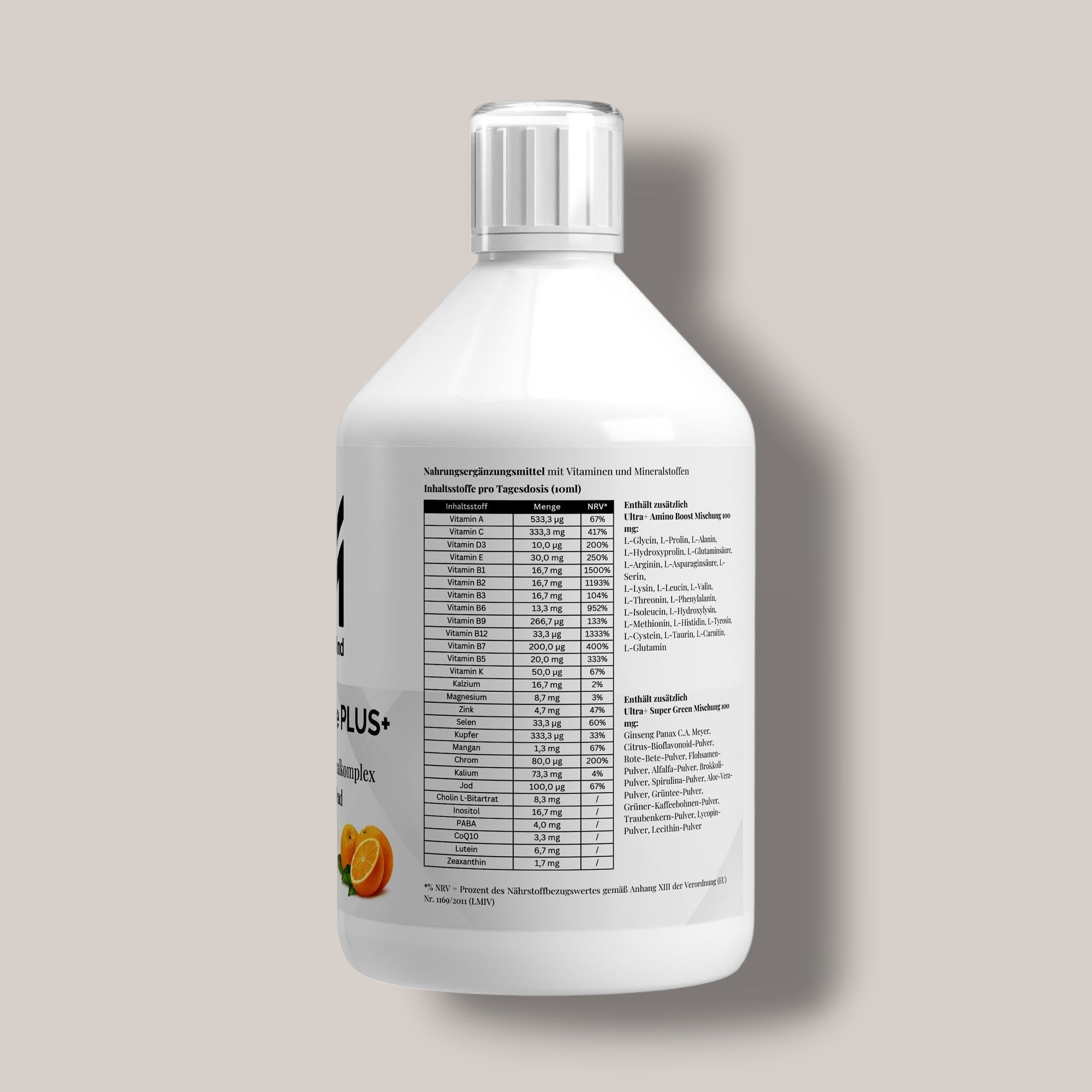 Vita Complete PLUS+ Shots - Fresh Orange - 500ml