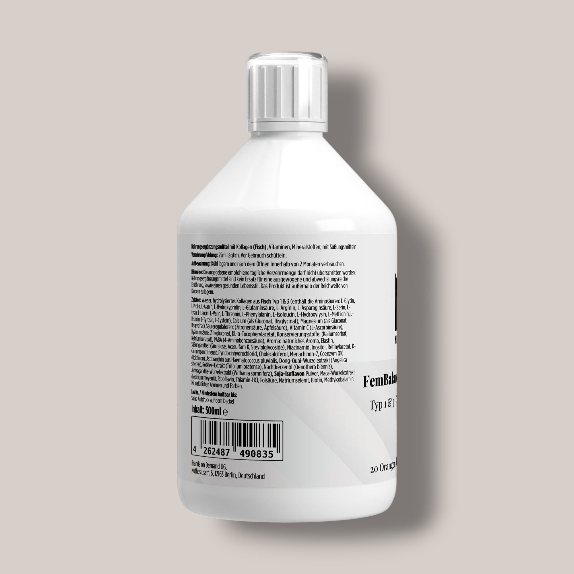 FemBalance Shots Plus+ - 500ml