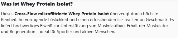 Clear Whey Protein Eistee Zitrone - 500g
