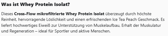 Clear Whey Protein Eistee Pfirsich - 500g